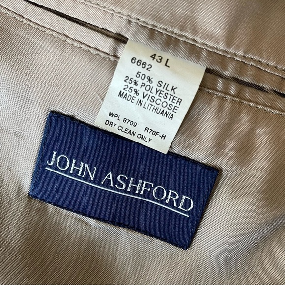 John Ashford Silk Men's Tweed Sports Coat Vintage size 43L - Picture 6 of 6
